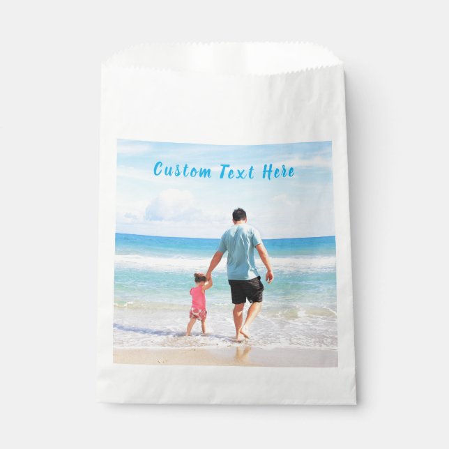 Bolsas de Favor Personalizadas con Tu Foto y Texto (Anverso)