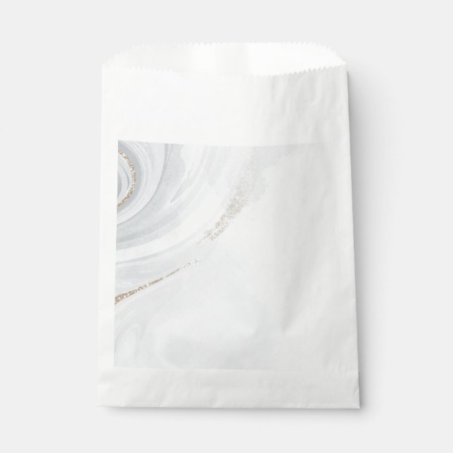 Bolsas de Favor Purpurina Texturadas de Marble Pas (Anverso)