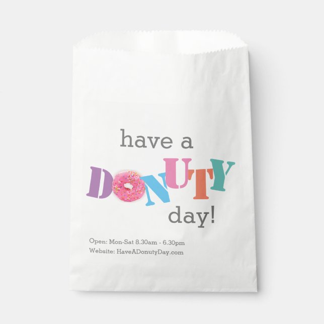 Bolsas de Favor - ¡Que tengas un día DONUTY! (Anverso)