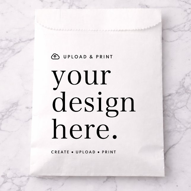 Bolsas de Favor Subir su Diseño (Versatile paper favor bags for business, weddings, special occasion events, gifting & more!)