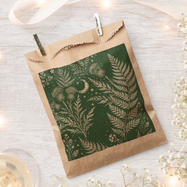 Bolsas de favores botánicos de helecho lunar (Cortado)