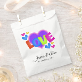 Bolsas de favores de boda