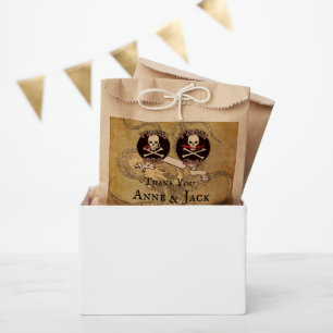 Bolsas de favores de boda pirata