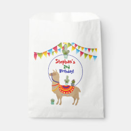 bolsas de favores de cumpleaños de llama Cactus