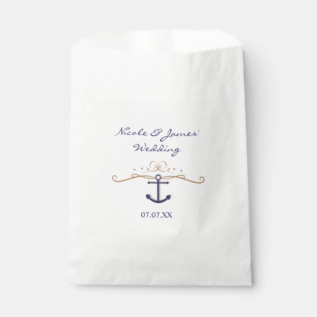 Bolsas de favores de fiesta elegantes y clásicas c (Anverso)