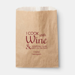 Bolsas de favores de la cita del vino