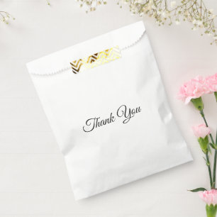 Bolsas de favores de regalo blancas y negras Graci