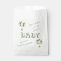 Bolsas de favores para baby shower Baby in bloom