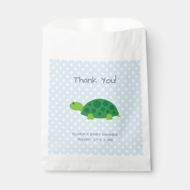 Bolsas de favores para fiesta de shower de bebé to (Anverso)