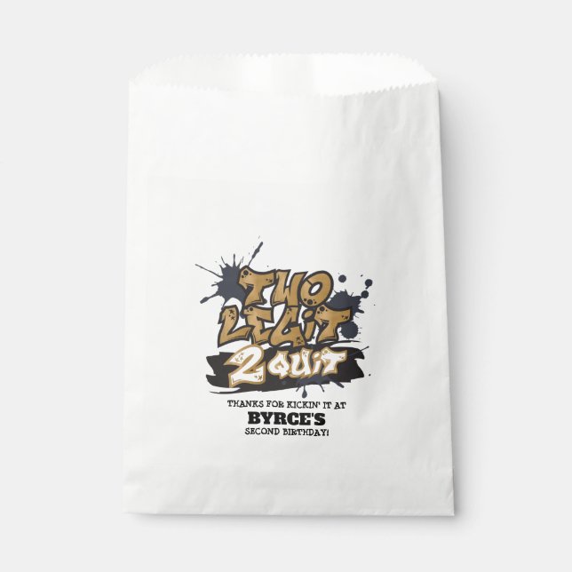 Bolsas de favores Two Legit 2 Quit (Anverso)