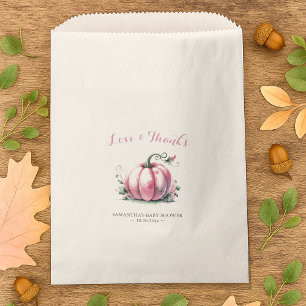 Bolsas de favoritas de caramelo rosa Baby Shower C