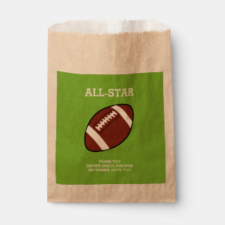 Bolsas de favoritas de ducha de novia en fútbol