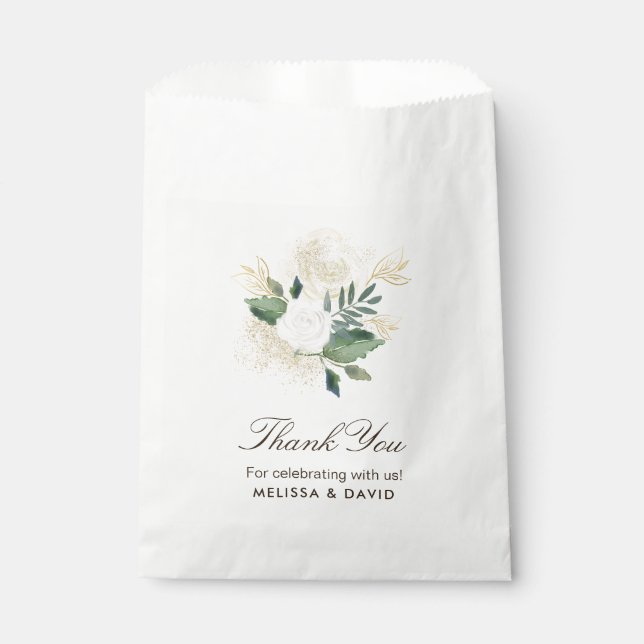 Bolsas de favoritas románticas para bodas de bosqu (Anverso)