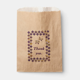 Bolsas de Favoritos de Diamantes y Mariposas Purpu