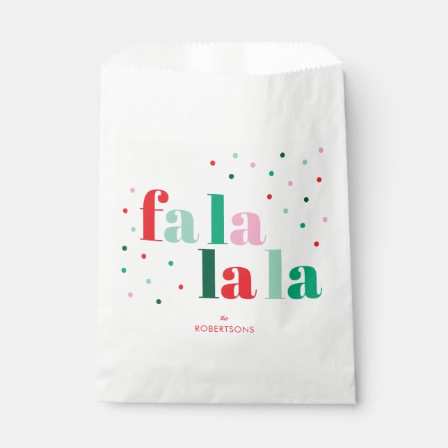 Bolsas de Favoritos de Fiesta Fa La La La (Anverso)