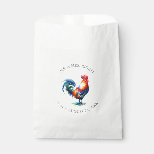 Bolsas de favoritos de gallo (Anverso)