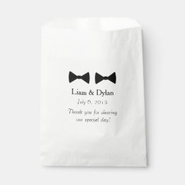 Bolsas de favoritos personalizadas "Double Bow Tie