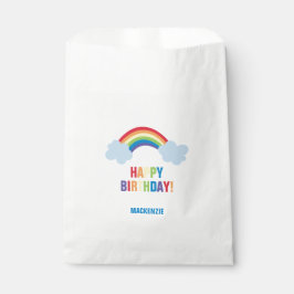 Bolsas de Goodie para el cumpleaños del arcoiris