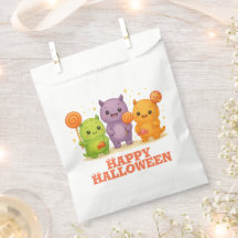 Bolsas de Halloween de Kawaii Monsters & Lollipops