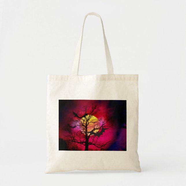 Bolsas de Halloween de la Luna Grande y el Árbol M (Frente)