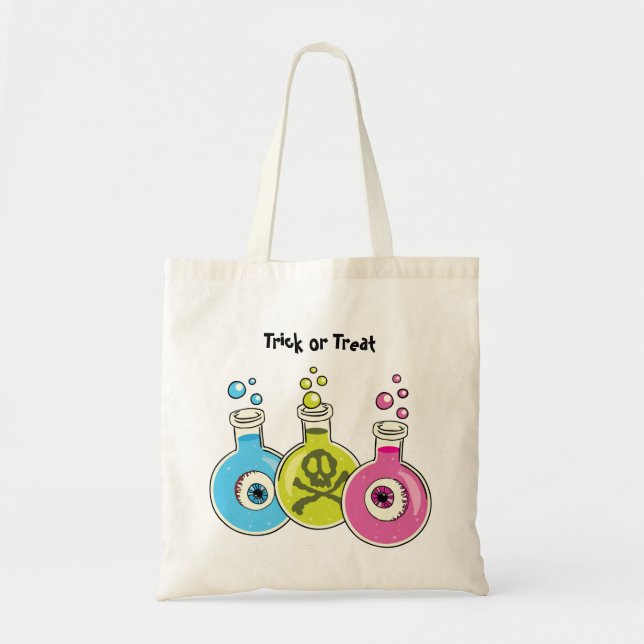 Bolsas de halloween o truco para tratar química (Frente)