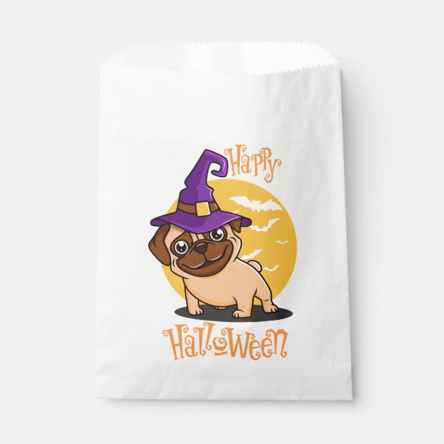 Bolsas de Halloween Puggy Favor (Anverso)