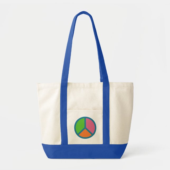 Bolsas de juguete de signo de paz coloridas (Frente)