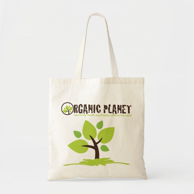 Bolsas de lienzo reutilizables para planetas orgán (Frente)