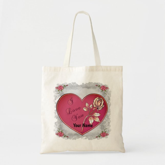 Bolsas de mano con corazón 'Te quiero' (Frente)