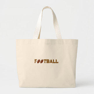 Bolsas de mano con la palabra FUTBOL en marrón