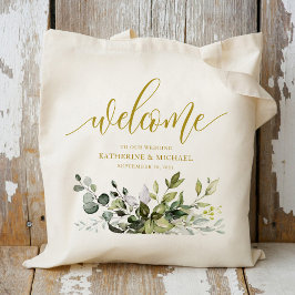 Bolsas de mano de hojas de eucalipto verde