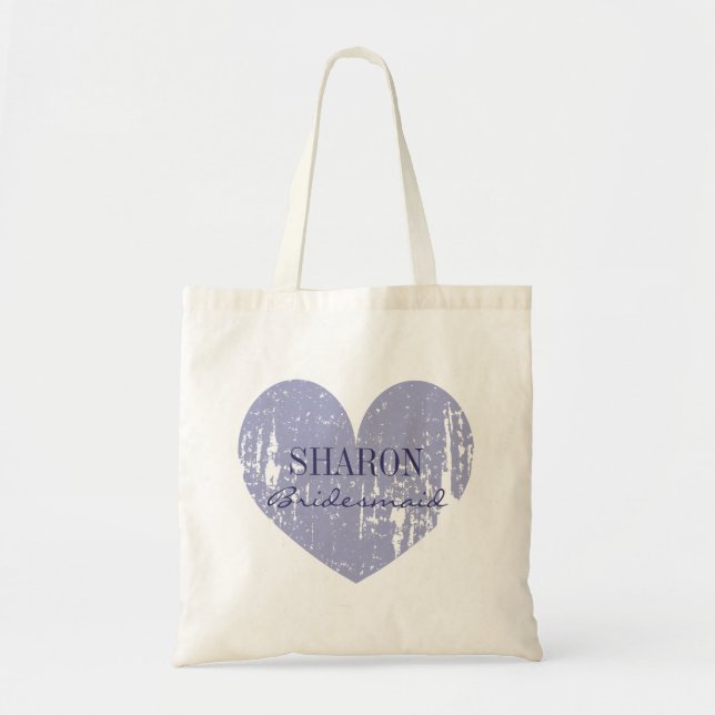 Bolsas de mano para damas de honor con corazón des (Frente)