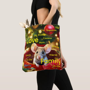 Bolsas de mano para mujer Amor de ratón de Navidad