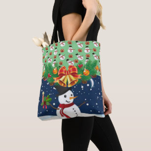 Bolsas de mano para mujeres de Navidad, Muñeco de 