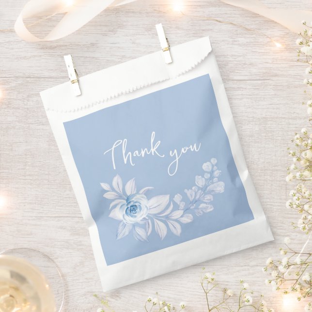 Bolsas de Moda romántica Classic Floral Azul (Cortado)