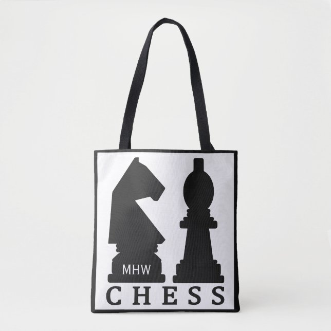 Bolsas de monograma del personalizado CHESS (Anverso)