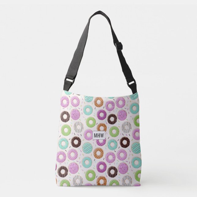 Bolsas de monograma personalizadas con patrón de d (Anverso)