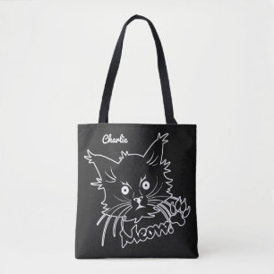 Bolsas de nombres personalizadas Black Cat