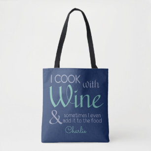 Bolsas de nombres personalizadas de la cita de vin