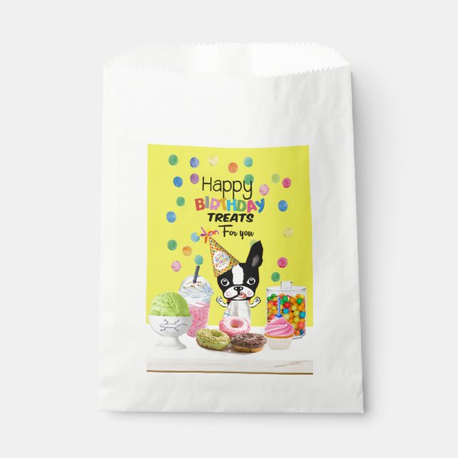 Bolsas de papel de Boston Terrier Mirabelle (Anverso)