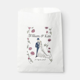 Bolsas de papel favoritas de bodas personalizadas
