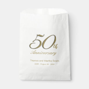 Bolsas de pastel personalizadas para el 50 anivers