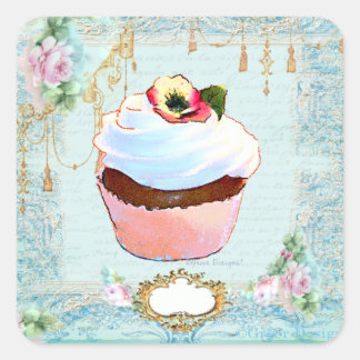 Bolsas de Pegatinas de pastel y rosas rosas rosas
