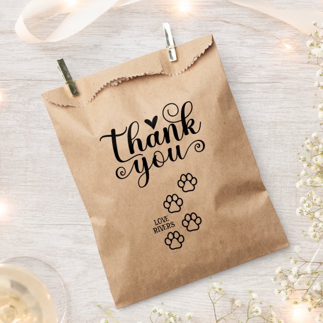 Bolsas de Perro Favoritos de Agradecimiento para I (Cortado)