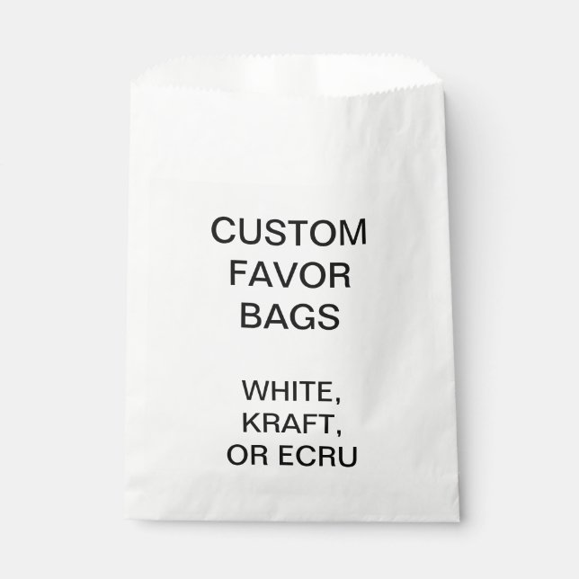 Bolsas de personalizado con favores blancos person (Anverso)