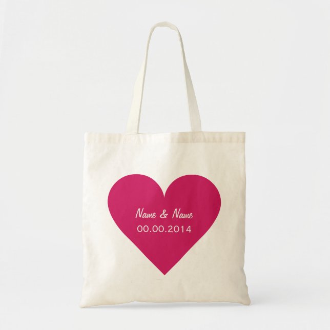 Bolsas de personalizado Red Heart Valentine (Frente)