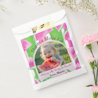 Bolsas de personalizado Watermelon Photo Favor