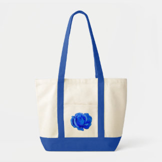 Bolsas de playa de Rosa azul Rosa Flor Tote Bag