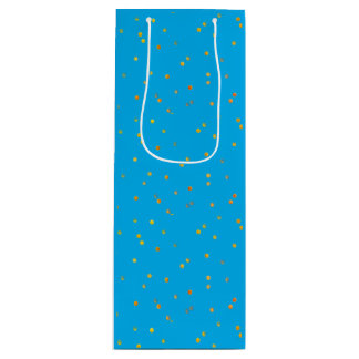 Bolsas de regalo - Azules con lunares dorados
