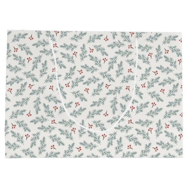 Bolsas de regalo botánico de vacaciones (Reverso)